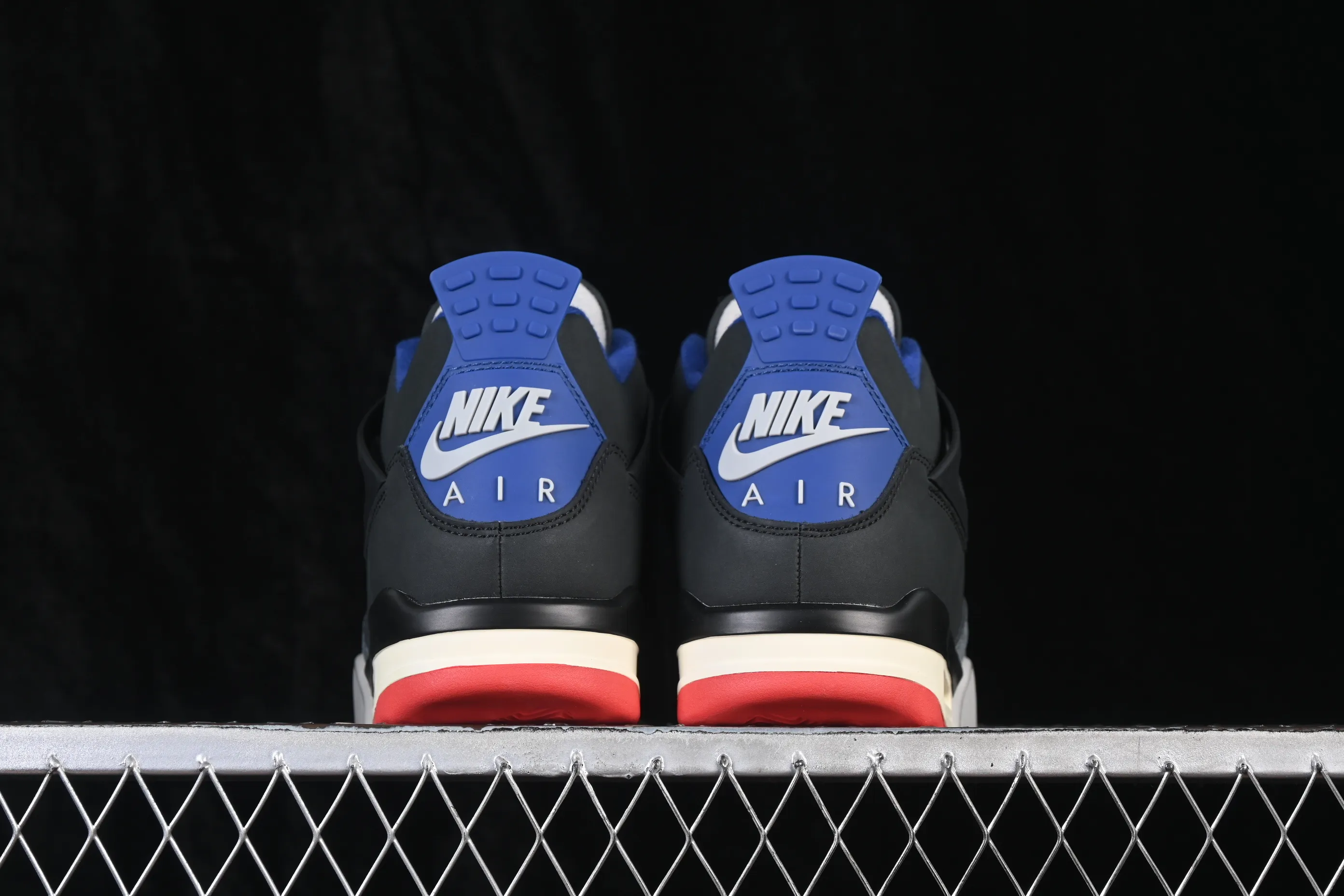 All categories Air Jordan Jordan series basketball shoes Air Jordan 4 X version Air Jordan 4 Retro "Lase" AJ4 Joe 4 black gray blue color FV5029-003